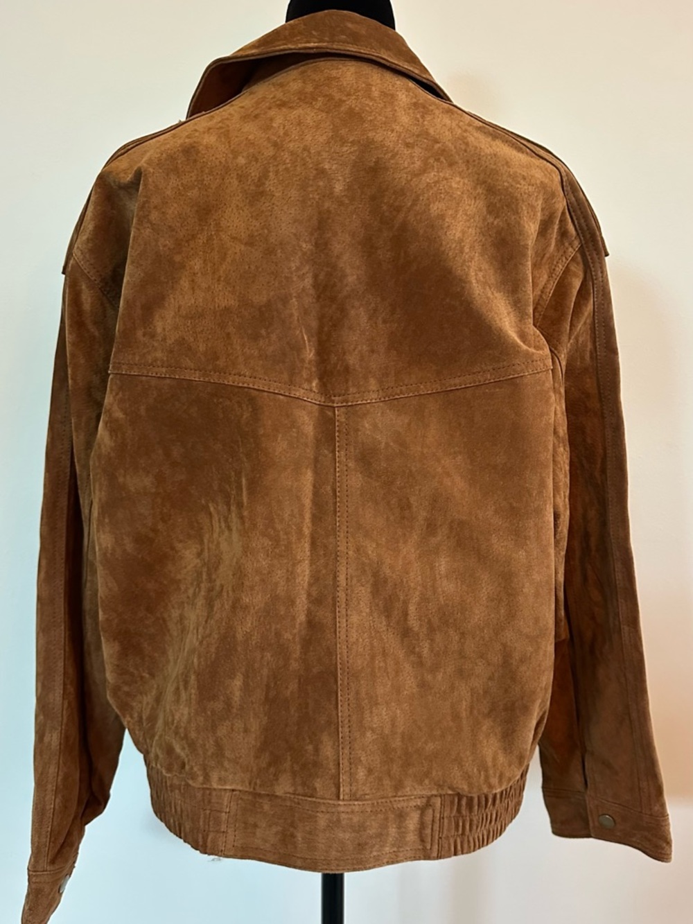 Zara Suede Bomber Jacket - NEW WITH TAGS - Picture 6 of 10